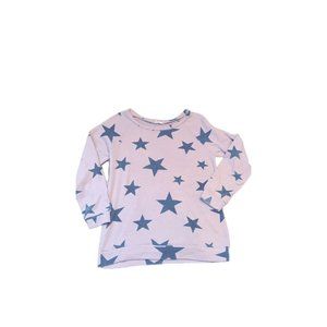 Girls Purple Girls Medium Size 10-12 Sweater With Stars